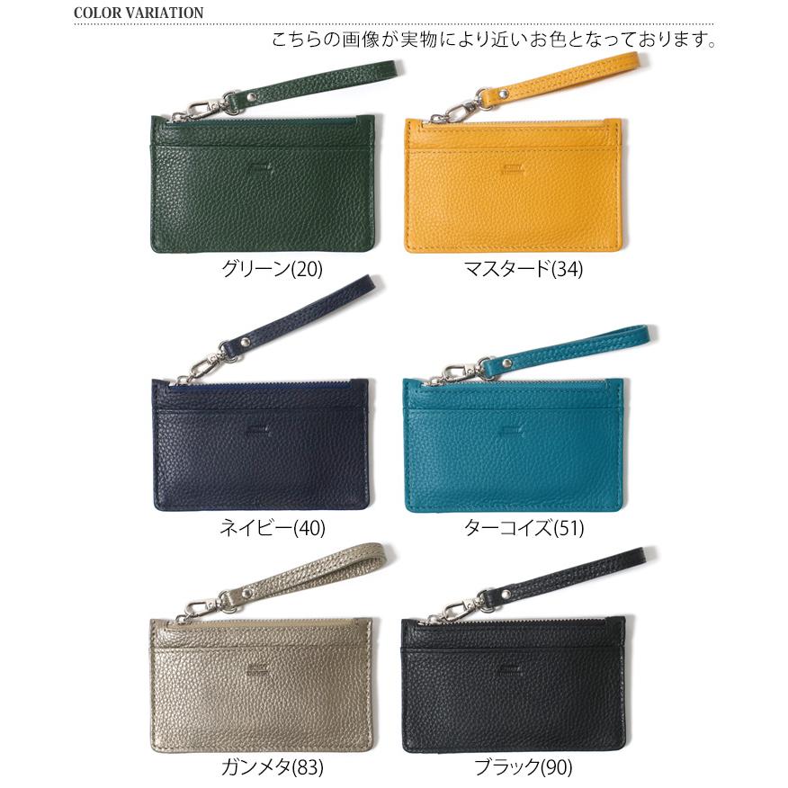 フラグメントケース シュリンクレザー 本革 ファスナーポケット コイン