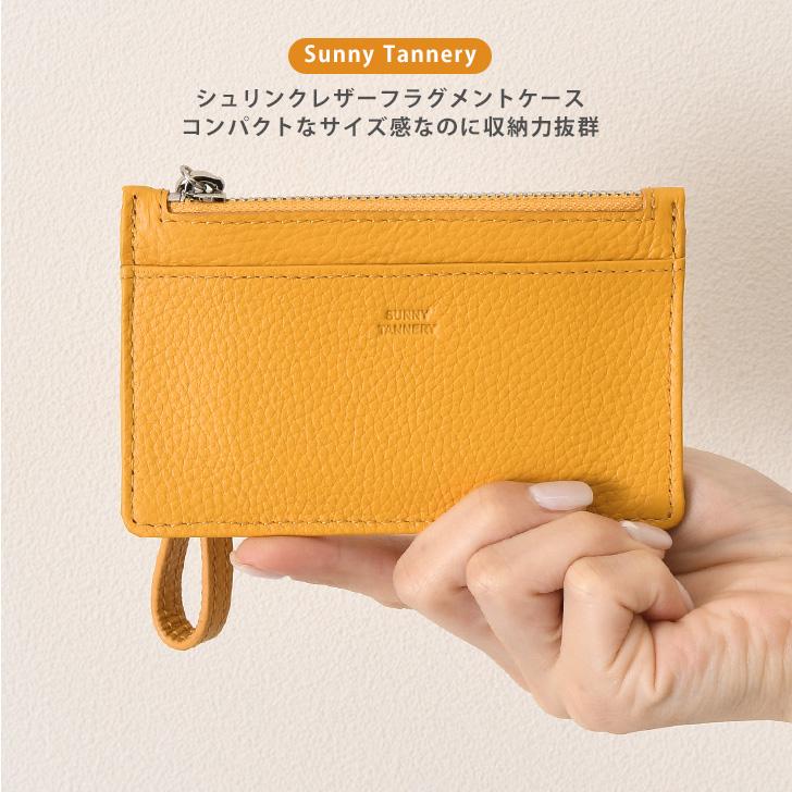 フラグメントケース シュリンクレザー 本革 ファスナーポケット コイン