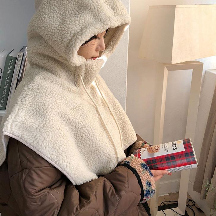 付け襟 付けフード つけ襟 レディース バラクラバ アウター パーカー