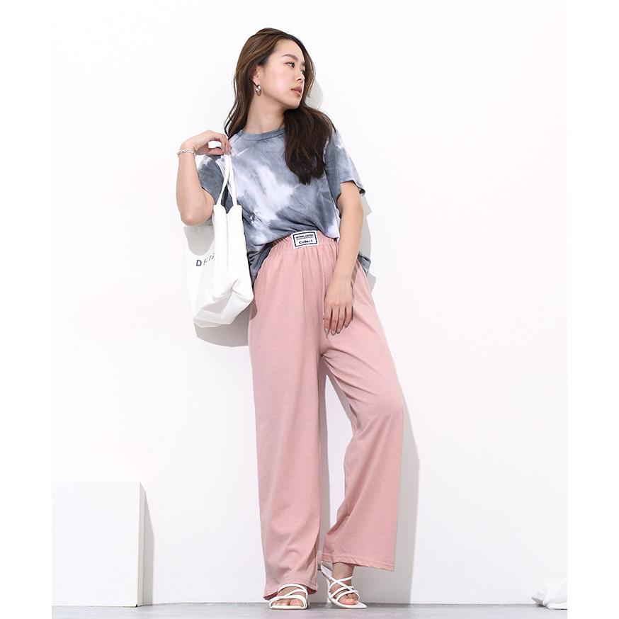 新品 スカンツ ウェストゴムの ワイドパンツ ルームウェアー ピンク Kiywr5sxfy ルームウェア パジャマ Bostonclc Com