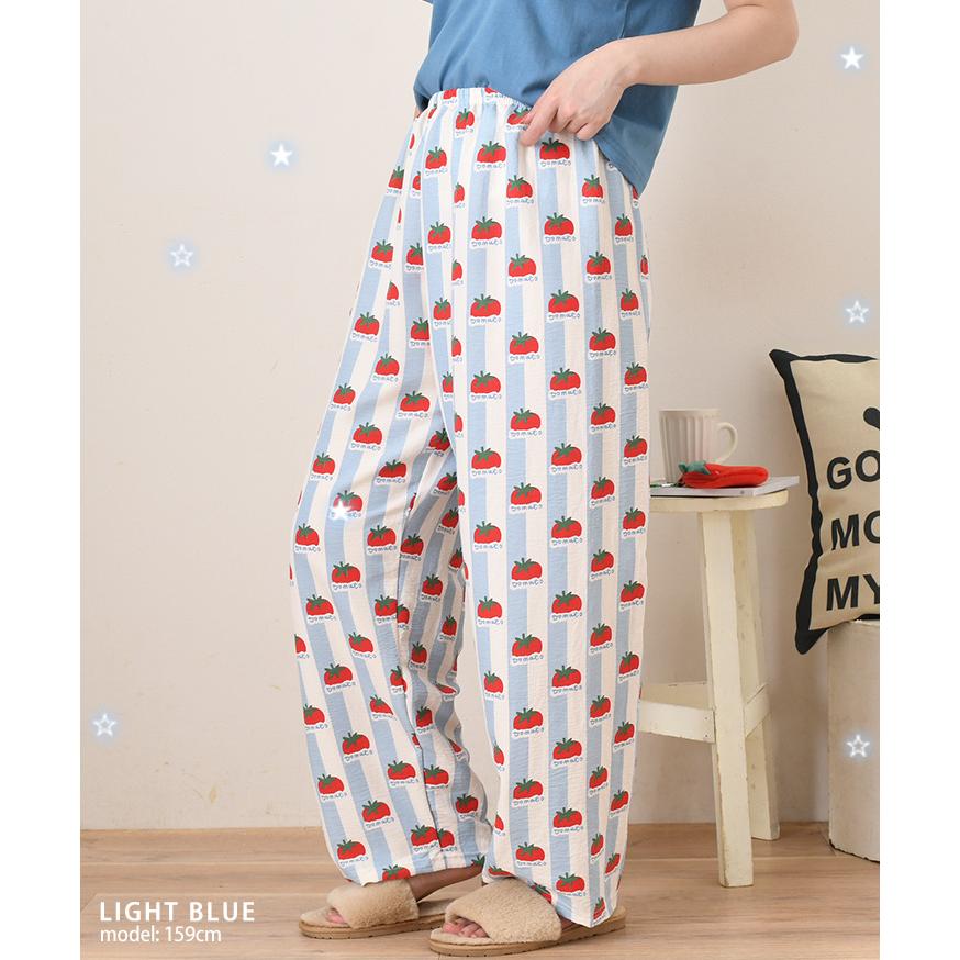 ルームパンツ レディース 春 夏 薄手 ウエストゴム ステテコ リラックス ズボン ボトムス 部屋着 ルームウェア パジャマ 下のみ 暑さ対策 | ブランド登録なし | 03