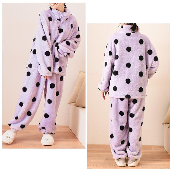 新作 セットアップ レディース 秋 冬 ルームウェア 長袖 大きいサイズ もこもこ フリース ボア ハイネック ゆったり 上下 暖かい 防寒 部屋着 セットアップ レディース 秋 冬 ルームウェア 長袖 大きいサイズ