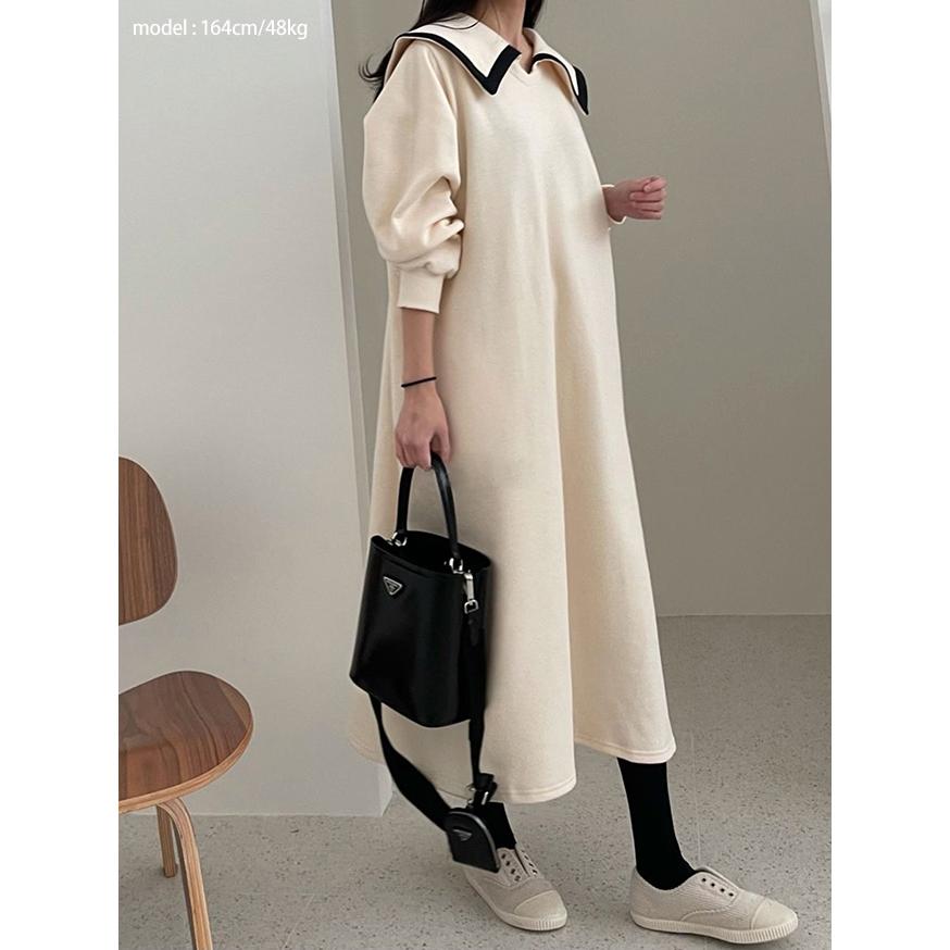 ワンピース レディース 冬 裏起毛 スウェット ロング 秋 長袖 防寒