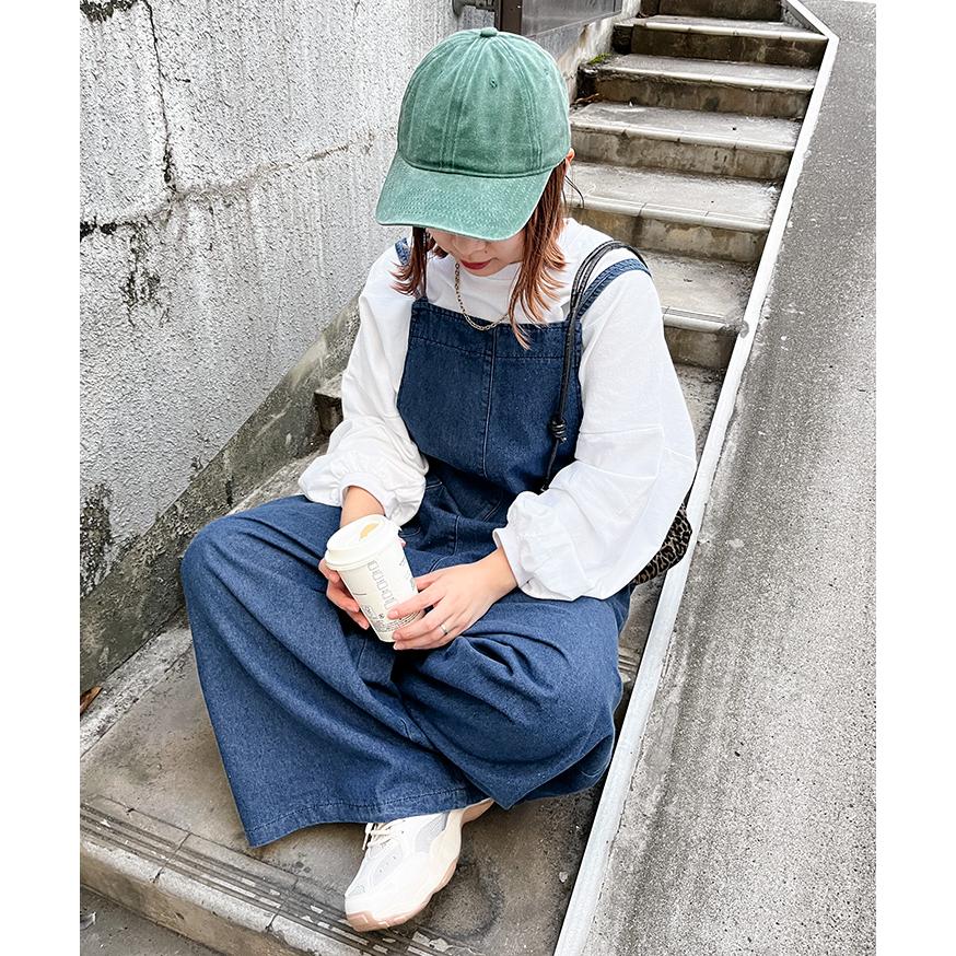 かぐれ　デニム　サロペットパンツ　オーバーオール オーバーオール デニム レディース サロペット パンツ 薄手 秋