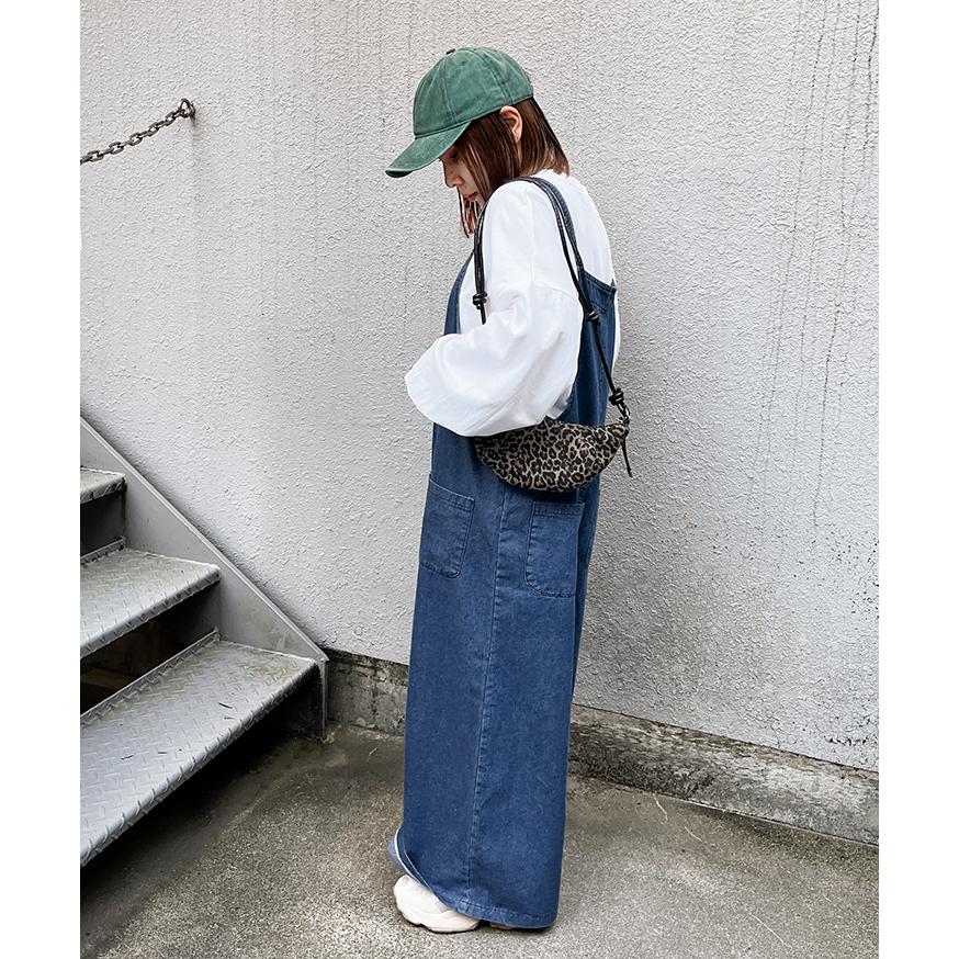 オーバーオール デニム レディース サロペット パンツ 薄手 秋