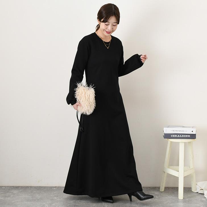 冬あったか】1er Arrondissement ブラック ロングワンピース 楽天市場