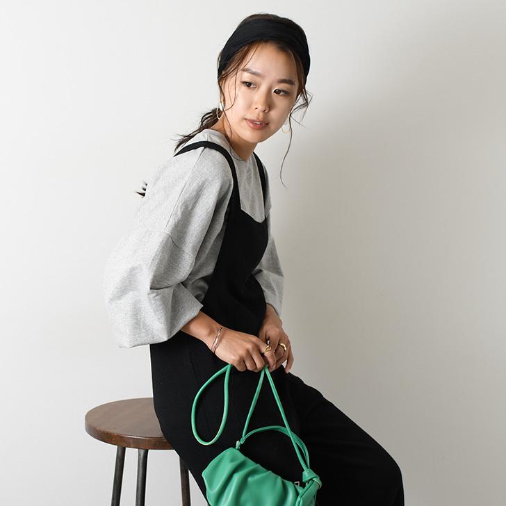 トップス カットソー 袖コンシャス 長袖 ゆったり 大きめ 大きい