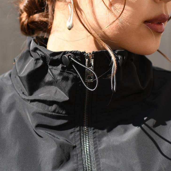 ブルゾン レディース 秋 冬 春 ギャザー 切替 アウター ジャケット