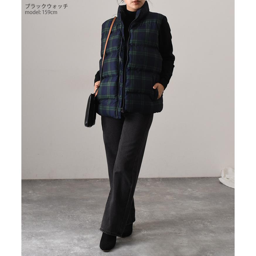 美品　JOURNAL STANDARD　タータンチェック ふかふかダウンベスト 美品 JOURNAL STANDARD タータンチェック ふかふかダウンベスト