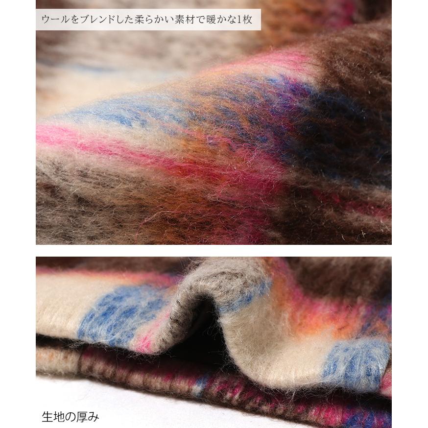 チェスターコート ロング チェック柄 レディース アウター 上着