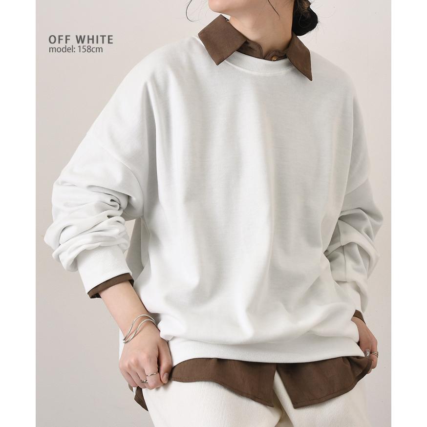 スウェット レディース メンズ 春 秋 冬 長袖 シンプル トップス