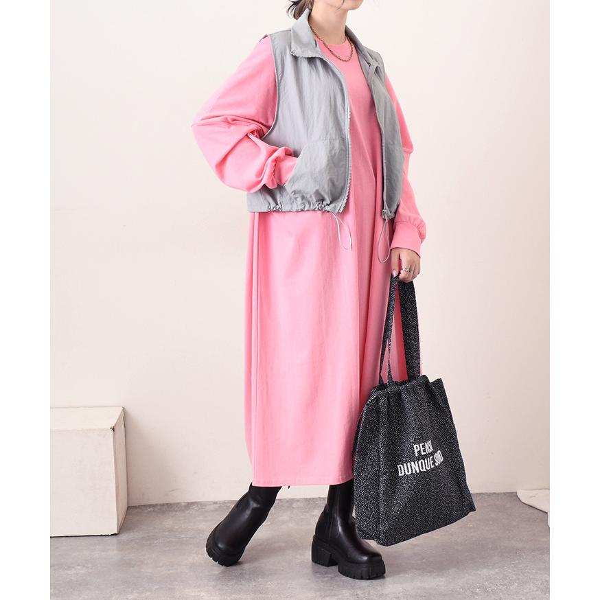 ベスト レディース ワイド トップス アウター ジレ 上着 ノースリーブ