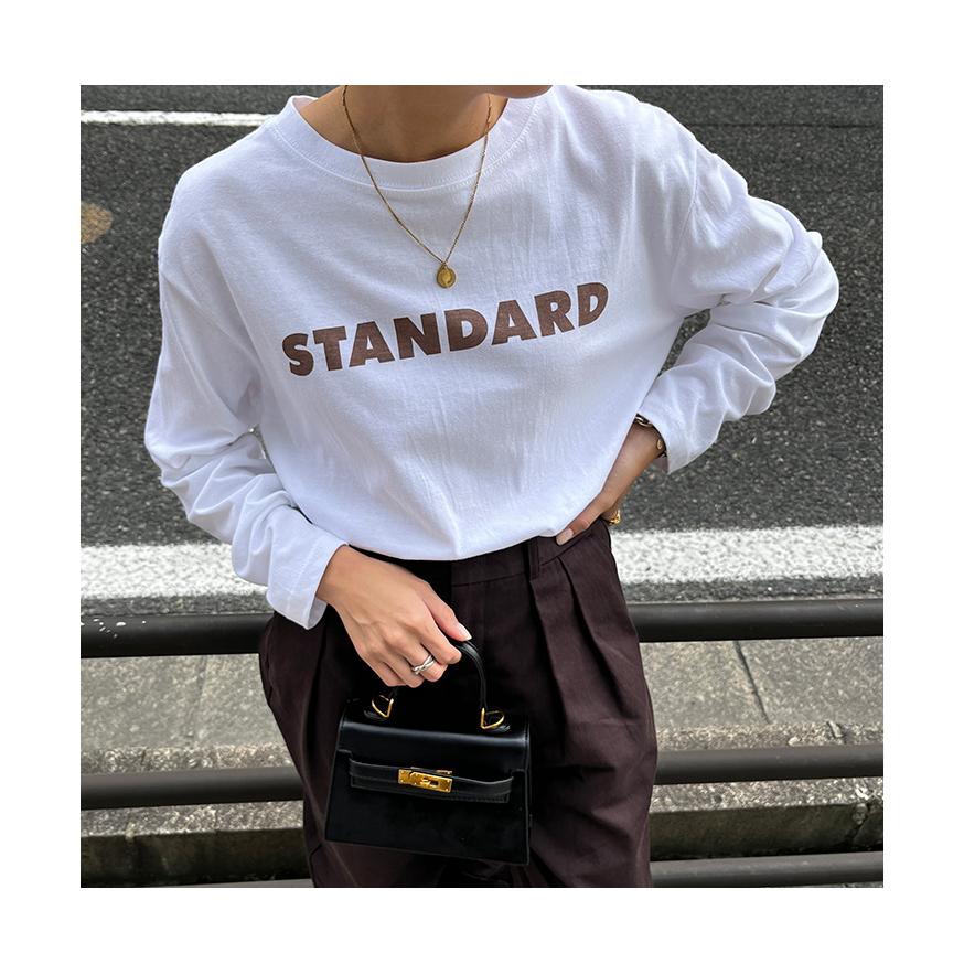 ジーエフジーエス Tシャツ カットソー 長袖 ロゴプリント ペイントデザイン Tシャツ レディース 長袖 綿 コットン カットソー ロンT ロゴ プリント