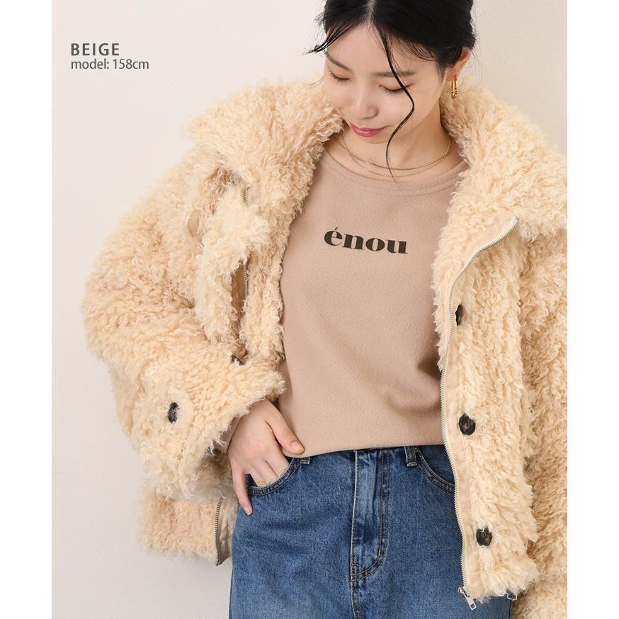 フリース トップス レディース 長袖 秋 冬 カットソー ロンT シンプル