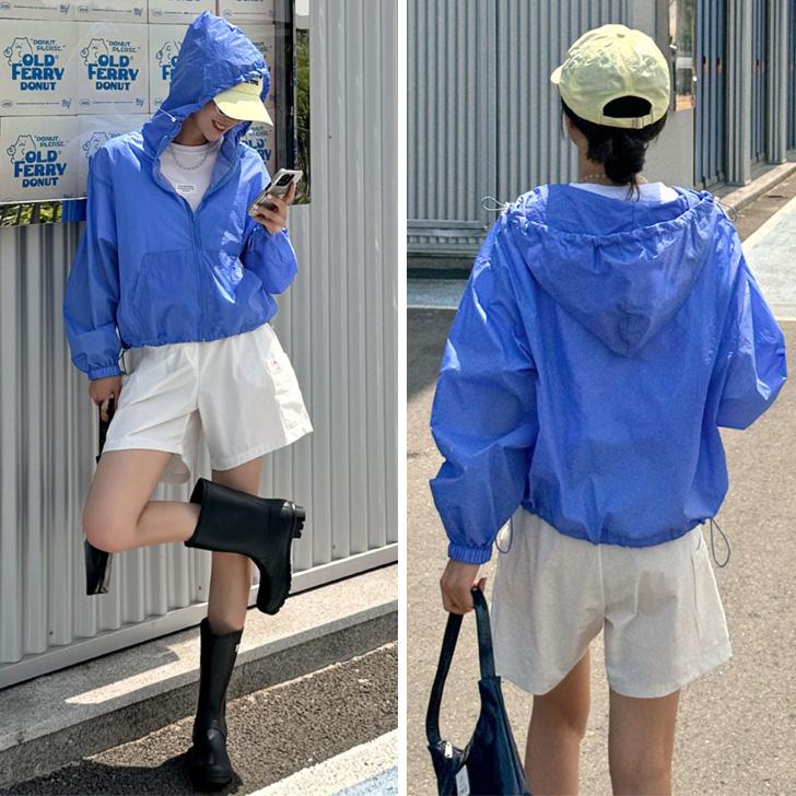 パーカー レディース 薄手 夏 撥水 長袖 レインコート レインウェア
