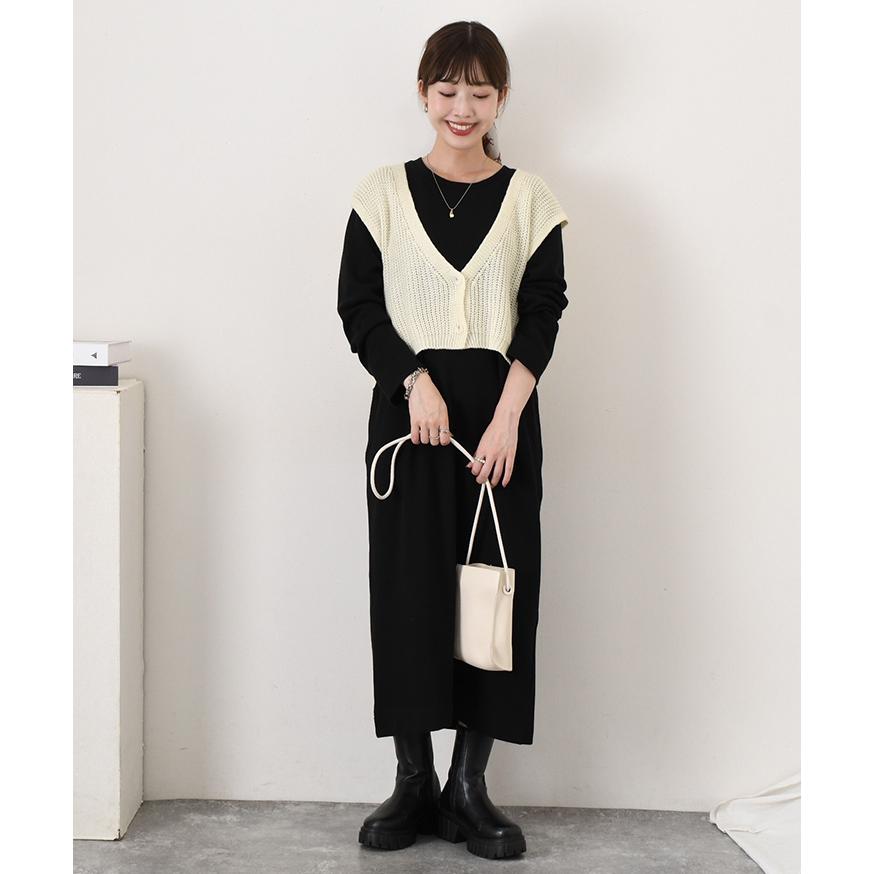saralanzi ニット ベスト ショール ニット ベスト レディース 秋 前開き 羽織り 上着 ジレ ショール