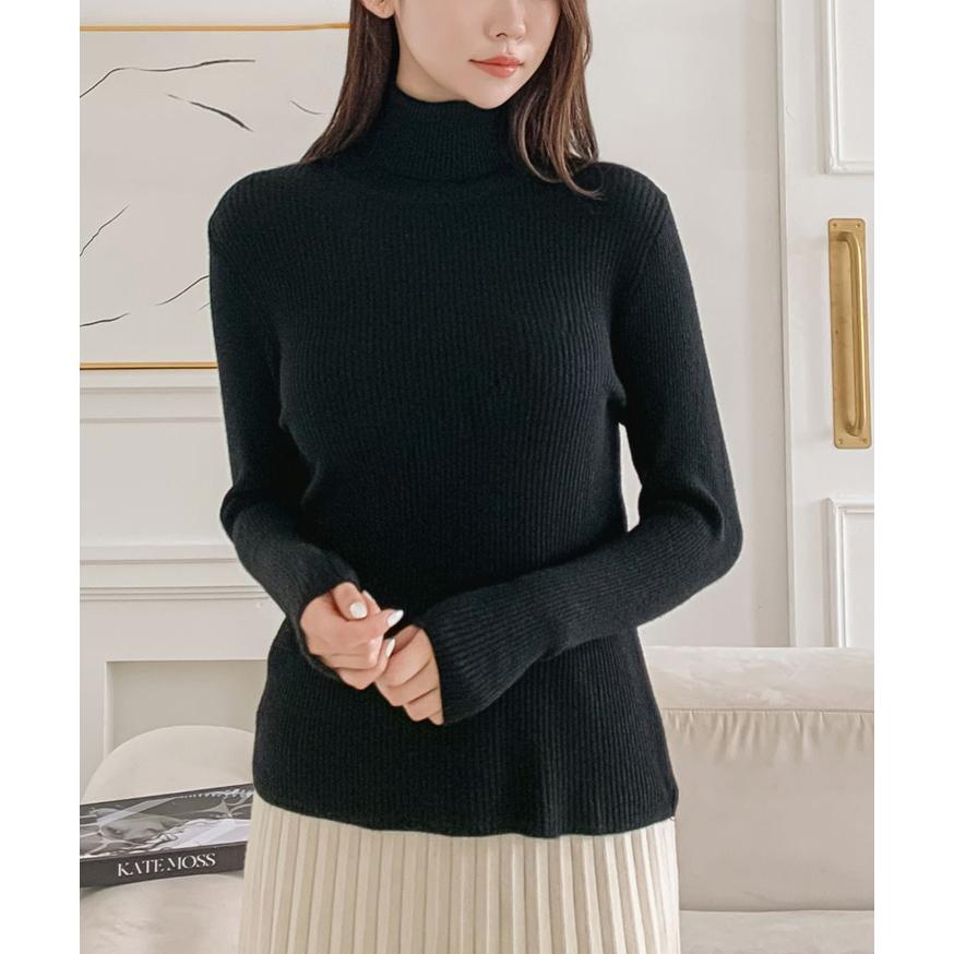 美品✨ワイズ タートルネック リブ ニット セーター 薄手 長袖 ウール100％ ニット レディース タートルネック リブ セーター 長袖 薄手 秋 冬 春