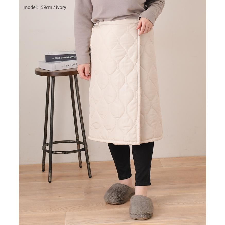 巻きスカート 防寒 ロング レディース ラップスカート 裏起毛 撥水