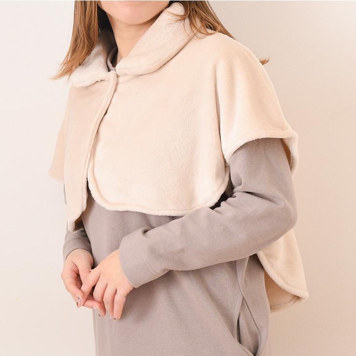 ポンチョ レディース 冬 ひざ掛け 肩掛け 暖かい ボア ふわふわ 軽い