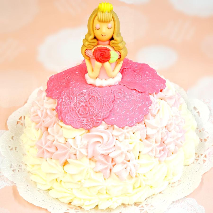 プリンセスケーキ いちご クリーム 誕生日 ケーキ 子供 可愛い ドレスケーキ 通販 おしゃれ お取り寄せ 結婚祝い｜rainette｜03