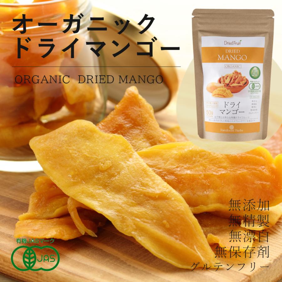 ドライマンゴー 有機JASオーガニック マハチャノック種 50g 1袋 無添加