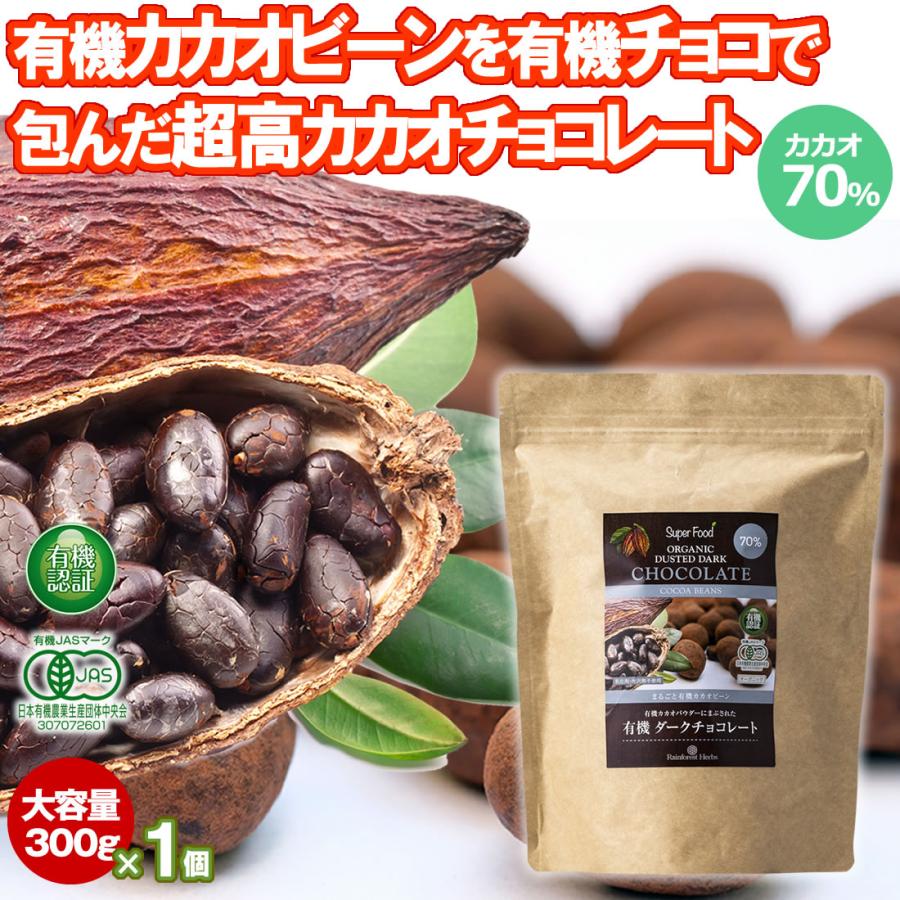 ホワイトデー 有機カカオビーンチョコレート 300g 1袋 ペルー産 カカオ