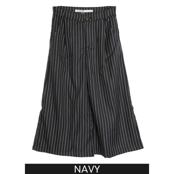 パンツ ガウチョパンツ ストライプ ストライプガウチョパンツ Moha1029a レインフォレスト 通販 Yahoo ショッピング