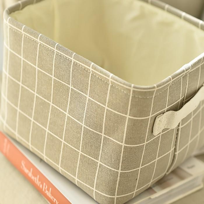 北欧取っ手付きおしゃれストレージボックス 衣類収納 折りたたみ 小物