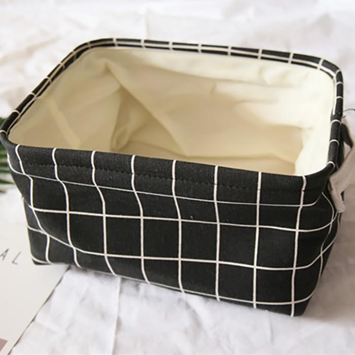 北欧取っ手付きおしゃれストレージボックス 衣類収納 折りたたみ 小物