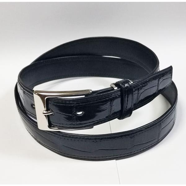 クロコダイル ベルト メンズ 紳士 ビジネス 本革 日本製0018