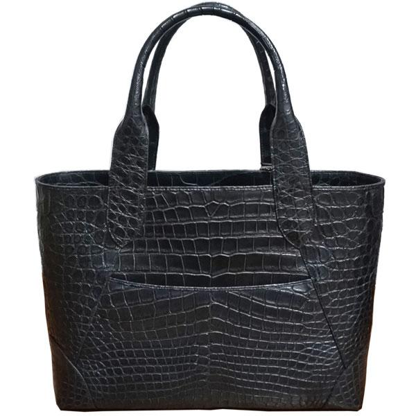 riu クロコトートーバッグ 大 sankyo shokai（三京商会） スモールクロコダイル ポロサス トート