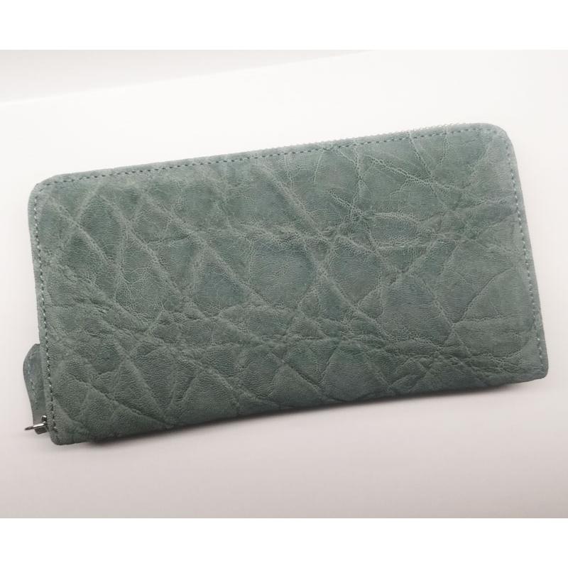 象革財布 エレファント象皮 長財布 ラウンドファスナー 日本製 0163