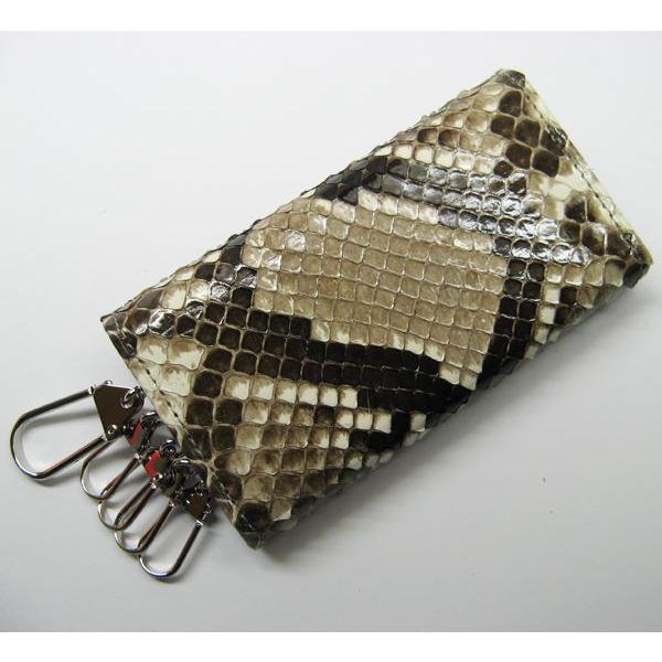パイソン キーケース ニシキヘビ皮 蛇革 日本製33 : ライパラ ! - 通販