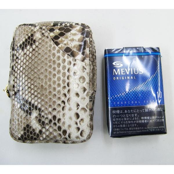 海外限定 パイソン ヘビ革 タバコケース シガレットケース タバコグッズ Ucs Gob Ve