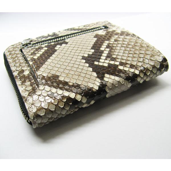 モラレスパイソン革　ヘビ皮財布　メンズ　ラウンドファスナー　日本製001 モラレスパイソン革 ヘビ皮財布 メンズ ラウンドファスナー 日本