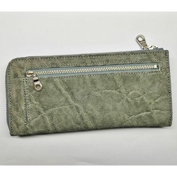 象皮 象革財布 エレファント 長財布 2方ラウンドファスナー02