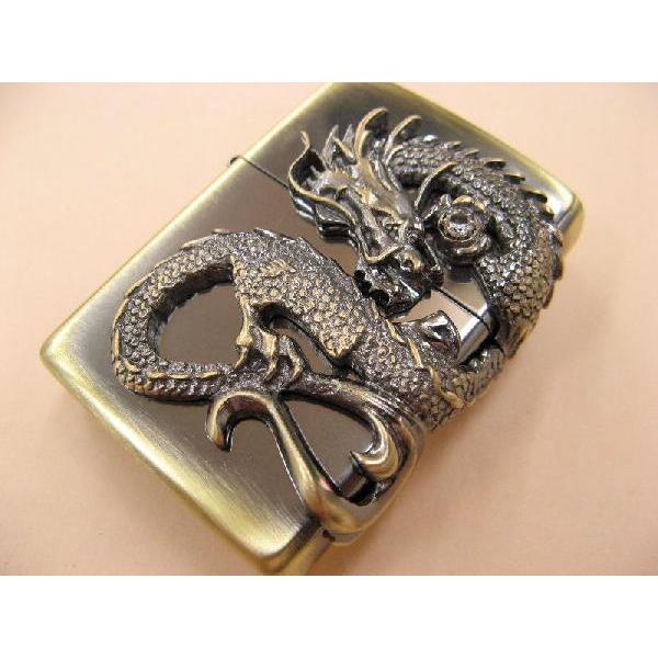 ZIPPO 龍サイドメタル ジッポーオイルライター DS-BS : ライパラ 