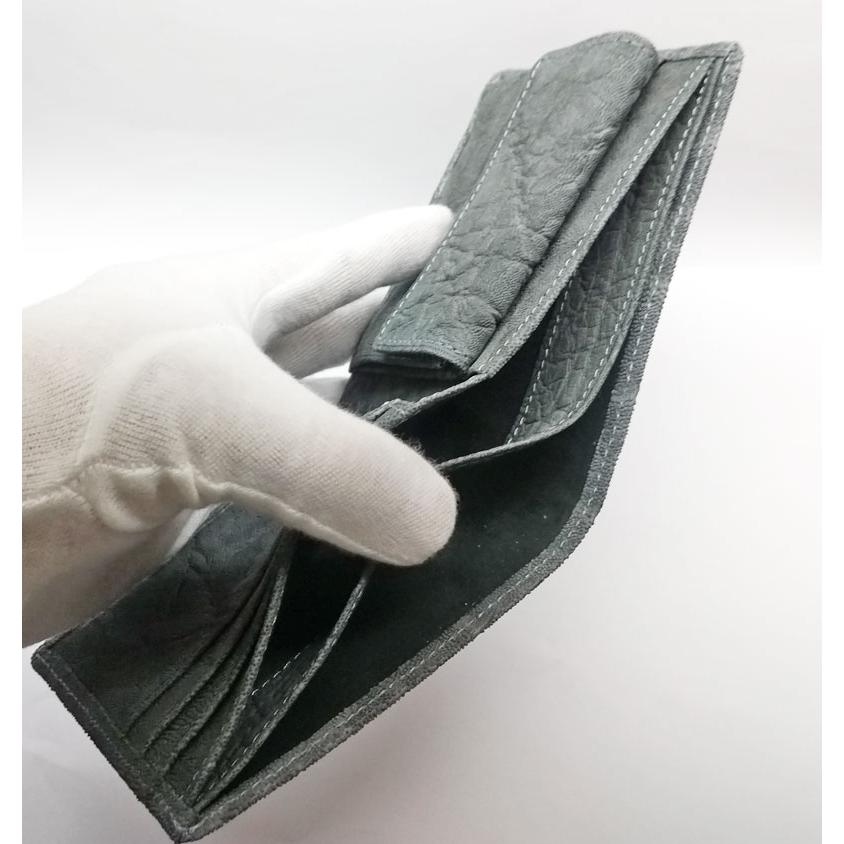 象革 象皮財布 エレファント 無双 メンズ 2つ折財布 日本製 032