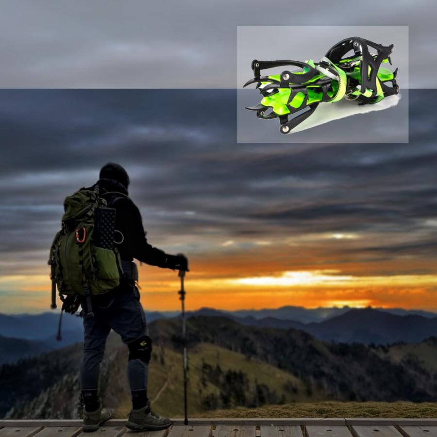 全品送料無料 期間限定 SALE アイゼン 雪山登山 冬山 収納ケース付き