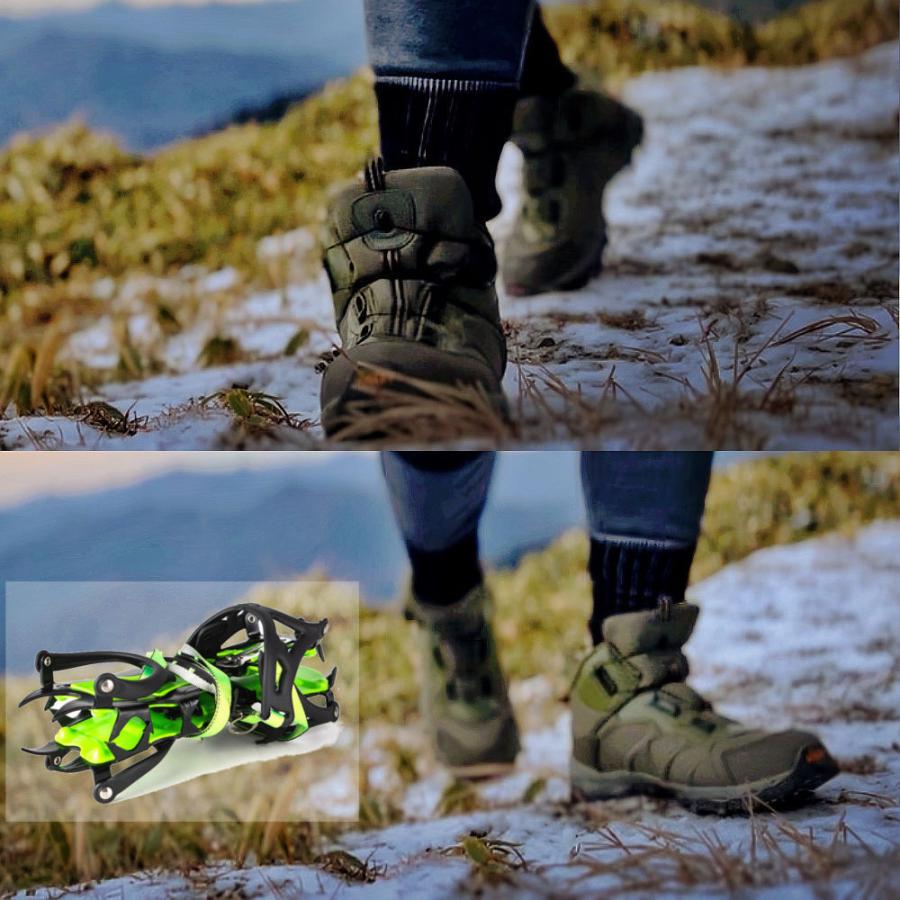 全品送料無料 期間限定 SALE アイゼン 雪山登山 冬山 収納ケース付き