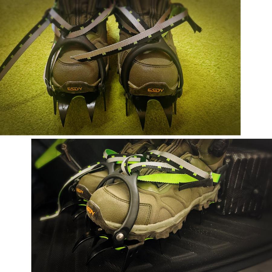 全品送料無料 期間限定 SALE アイゼン 雪山登山 冬山 収納ケース付き