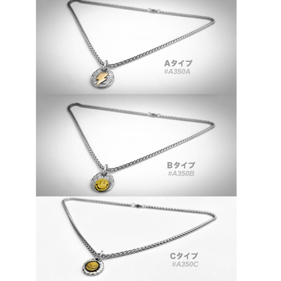 全品送料無料 ネックレス スマイリー 稲妻 トップ チェーン付き