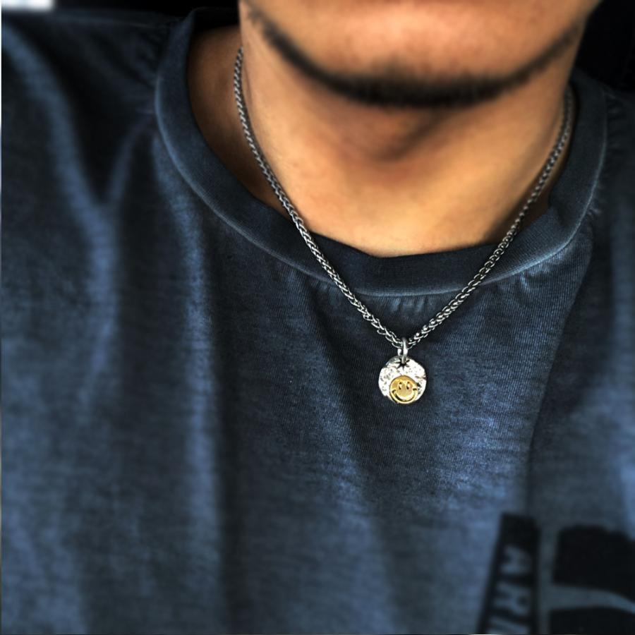   バースペンダント ネックレス 美品 SILVER925 シルバールビーペンダントネックレスフラワーデザイン14004