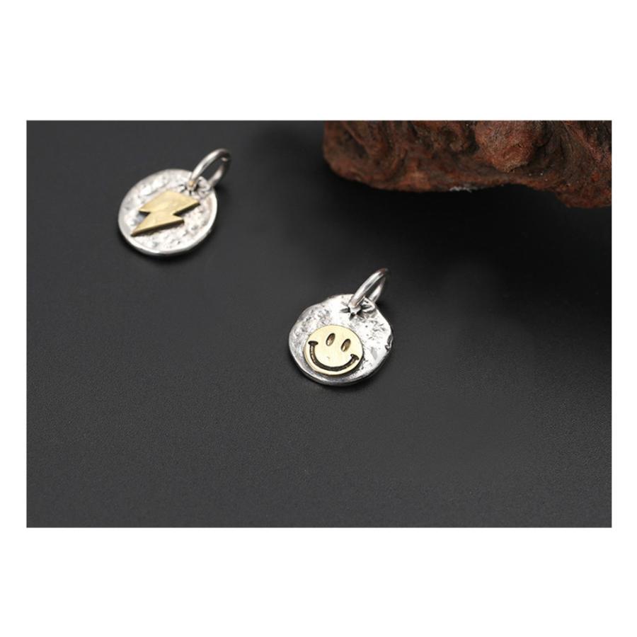 全品送料無料 ネックレス スマイリー 稲妻 トップ チェーン付き