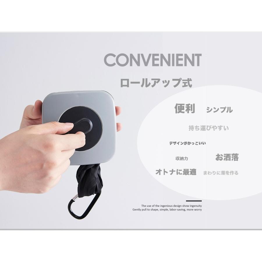 全品送料無料 エコバッグ ロールアップ ショルダータイプ コンパクト 巻き取り 軽量 くるくる 6色 A400｜raisenseshop｜06