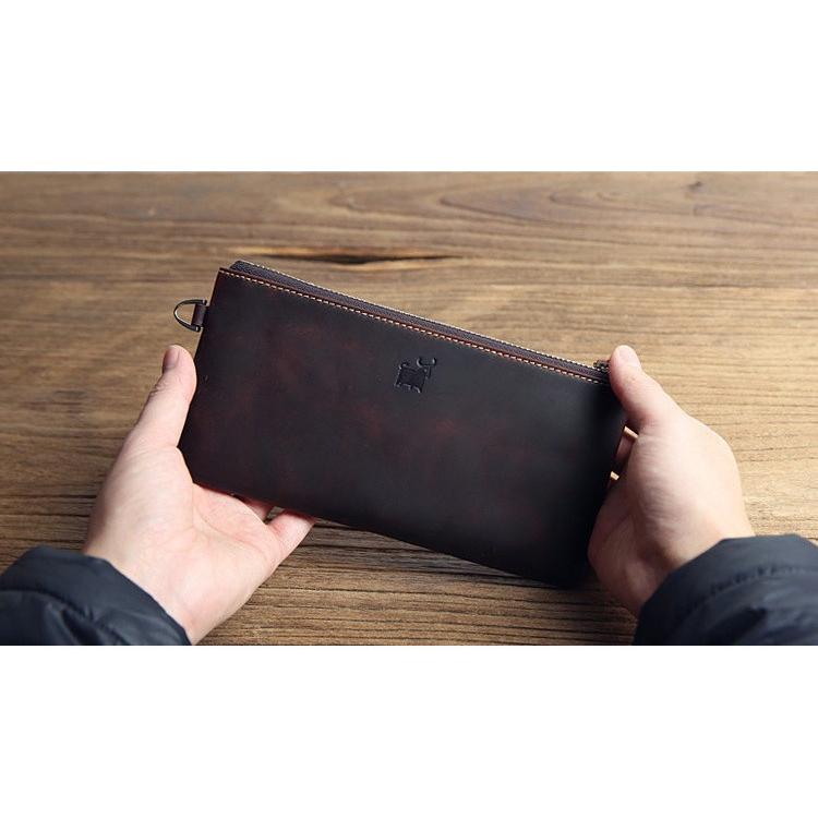 全品送料無料【ポイント15倍UP】完売御免 本革 レザー 長財布 シンプル