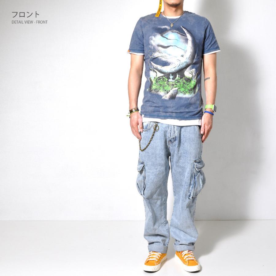 ワイドカーゴデニム SOMETHING（サムシング） Something SEA588 LISA CARGO WIDE リサ