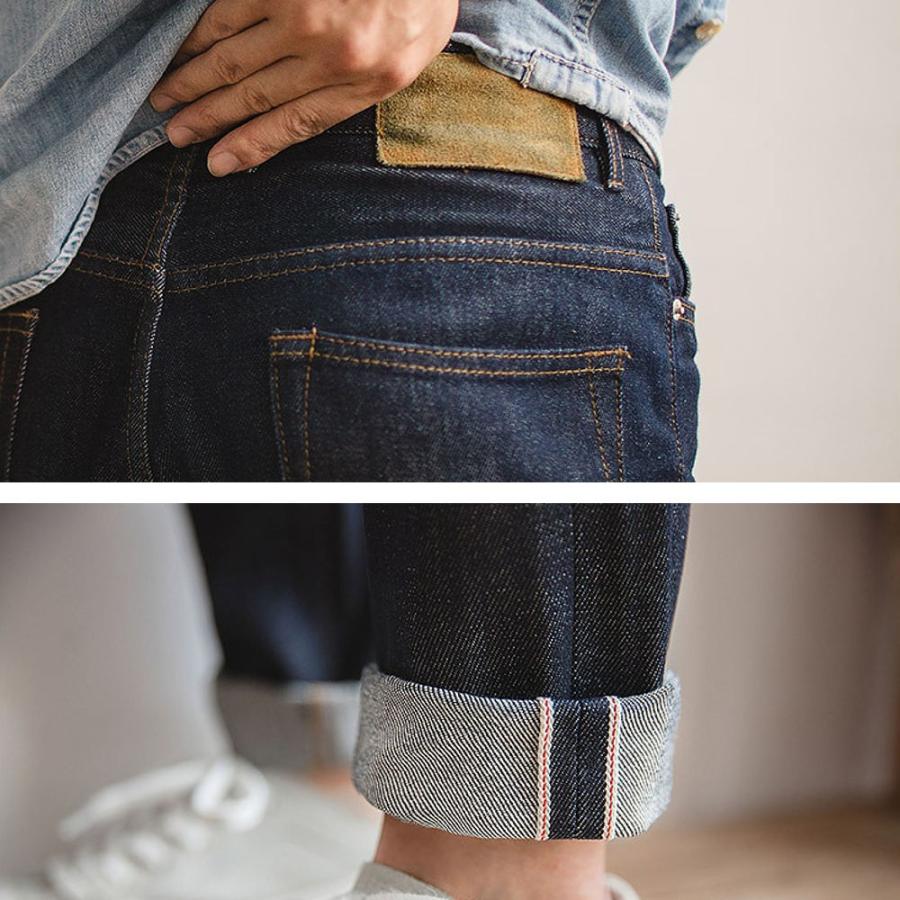 全品送料無料 セルビッチ ストレートデニムパンツ 赤耳 メンズ