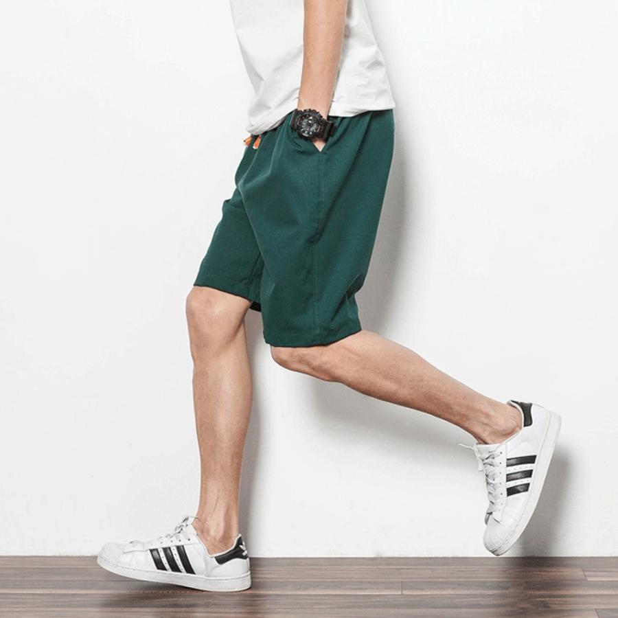 全品送料無料 na コットンリネン ショートパンツ メンズ 短パン