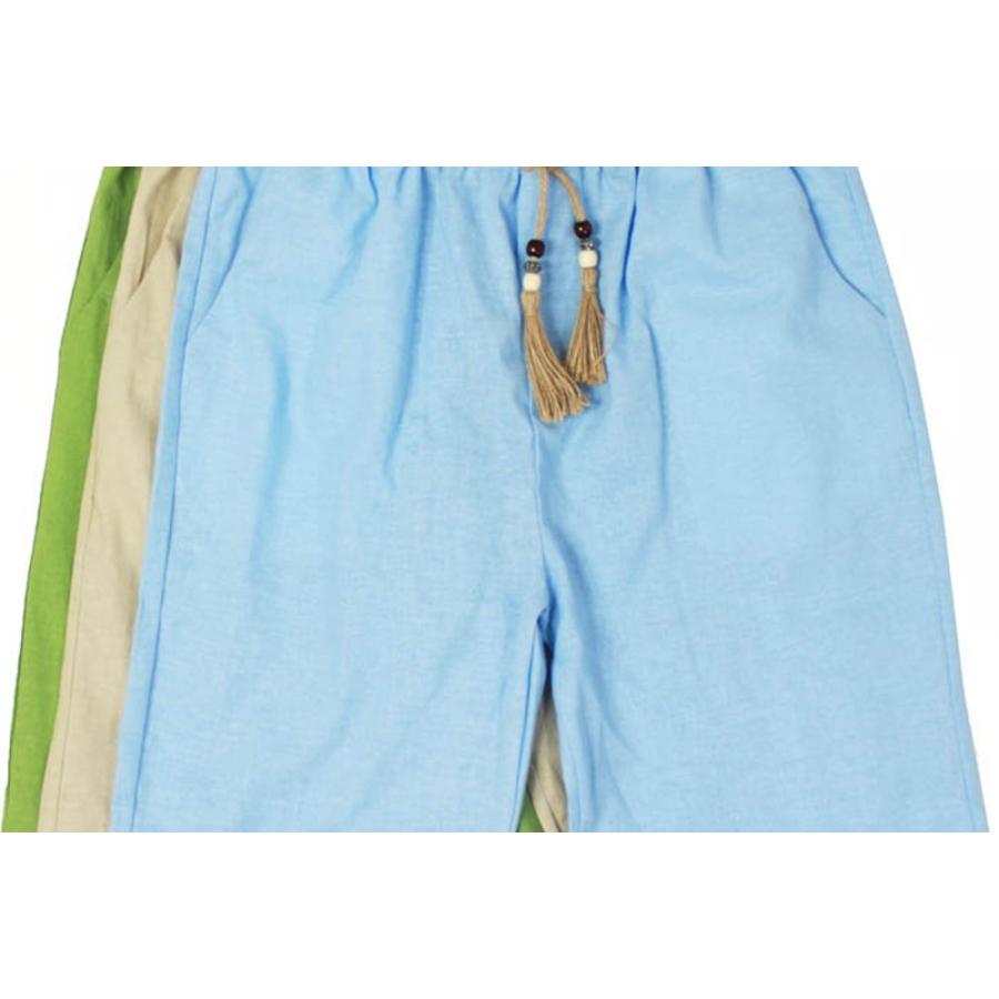 全品送料無料 コットン リネン ハーフパンツ メンズ ボトムス ショート